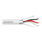 Genesis 32261012 18/3 Stranded Shielded Cable, Plenum, CMP, FT6, 1000' (304.8 m) Reel, Natural