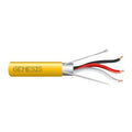 Genesis 32262102 18/3 Stranded Shielded Cable, Plenum, CMP, FT6, 1000' (304.8 m) Reel-in-a-Box, Yellow