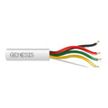 Genesis 43015501 22/4 Solid Unshielded Fire Alarm Cable, Riser, FPLR, 500' (152.4 m) Pull Box, White