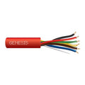 Genesis 45085004 18/6 Solid Unshielded Fire Alarm Cable, Plenum, FPLP, 500' (152.4 m) Reel, Red