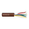 Genesis 47130307 18/5 Solid Unshielded Thermostat Cable, General Purpose, CL2, 250' (76.2 m) x 4 Reels, Brown