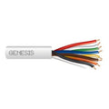 Genesis 47661012 18-8 Solid Unshielded Thermostat Cable, Plenum, CL2P, 1000' (304.8m) Reel, Natural