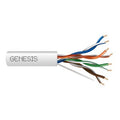 Genesis 50785501 24/4-Pair Cat 5e Unshielded (U/UTP) Networking Cable, Riser, CMR, 500' (152.4 m) Pull Box, White