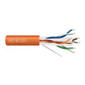 Genesis 51022103 23/4-Pair Cat 6 Plus Unshielded (U/UTP) Networking Cable, Plenum, CMP, FT6, 1000' (304.8 m) Reel-in-a-Box, Orange