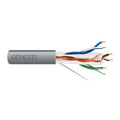 Genesis 51022109 23/4-Pair Cat 6 Plus Unshielded (U/UTP) Networking Cable, Plenum, CMP, FT6, 1000' (304.8 m) Reel-in-a-Box, Gray