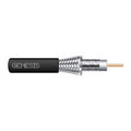 Genesis 53041108 RG6 BC 75 Ohm Coaxial with Dual-Shield Cable, General Purpose, CATV, 1000' (304.8 m) Pull Box, Black