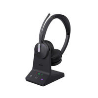 Yealink WH64-Dual-Teams DECT & Bluetooth Hybrid Dual-Ear Wireless Headset, Microsoft Teams