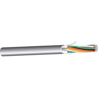 West Penn 253274BGY0500 15-Conductor 22 AWG Shielded CMP Plenum Audio and Control Cable, Gray