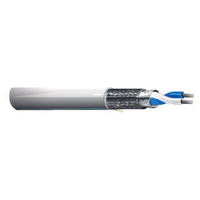 West Penn D254851GY0500 24AWG Foil+Braid Shielded CMP RS-485 Serial Data Cable, Gray