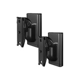 Sanus WSWMU2-B2 Speaker Wall Mounts for Bookshelf Speakers up to 10 lbs - Pair (Black)