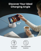 Anker MagGo Wireless Charging Station (3-in-1, Dock Stand) - detail view | Silarius