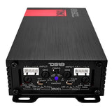 X 4-Channel Ultra Compact Class D Amplifier 4 x 120 Watts Rms @ 4-ohm - rear view | Silarius