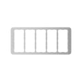 AJAX 104122.141.NC Frame, 5-Seats, 120-Frame for Five LightSwitch Devices