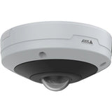 AXIS 03133-001 M4348-PLVE M43 Series 12MP Outdoor-Ready Panoramic Camera with 360° View and Audio Analytics, 1.7mm Fixed Lens, IR LEDs, IP66, IK10