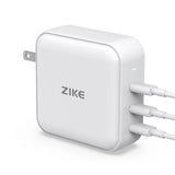 ZIKE Z1214 140W GaN PD3.1 USB-C Power Adapter - side view | Silarius