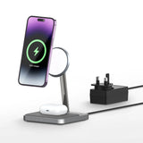 ZIKE Z557 2-in-1 MagSafe Wireless Charger - detail view | Silarius