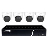 Speco ZIPN4T1 Analytic 5-Piece Surveillance Kit with 4x5MP IP Cameras and 1x4-Channel PoE NVR, 1TB HDD