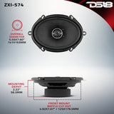 ZXI 5x7' 2-Way Coaxial Speakers with Kevlar Cone | 70 Watts Rms 4-Ohm - detail view | Silarius