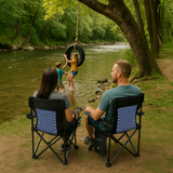Zephyr Dual-Zoned Cooling Camp Chair - detail view | Silarius