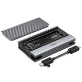ZikeDrive Z666 USB4 40Gbps NVMe M.2 SSD Enclosure - detail view | Silarius