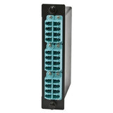Hubbell OCLCQ50G4 24-Fiber LGX Cassette, OM4, LC Quad to MTP, Aqua