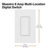 Lutron MA-S8AM-WH Maestro 8A Electronic