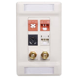 Hubbell IFP126OW 6-Port Plate, 1-Gang Co