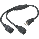 C2G CG29805 16 AWG 1-to-2 Power Cord Spl