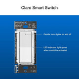 Lutron DVRF-PKG1S-WH Claro Smart Switch