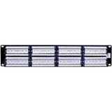 Vanco 820668 CAT6 Patch Panel, 2U, 48-Po