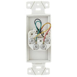 Hubbell NS770W Voice Jacks Wallplate, Fr