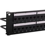 Hubbell HPJ6A48 CAT6A Jack Panel with Co