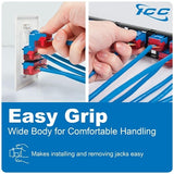 ICC IC107L6RBL CAT6 Keystone Jack with I
