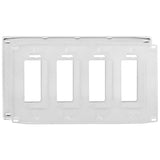 Hubbell NPS264W 4-Gang Decorator Snap-On