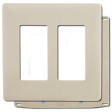 Hubbell NPS262LA 2-Gang Decora Snap-On W