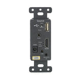 Hubbell ISFHDT4BK Decorator USB TX 1G Wa