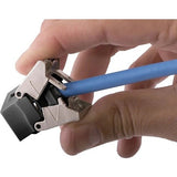 Hubbell HJU6ABK CAT6A Jack with Cobra-Lo