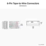 Lutron LU-CK1-6W 6-Pin Wire / Tape Conne