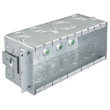 Hubbell HBL986 Data Box, 3- Gang, 4 Dep
