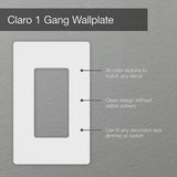 Lutron CW-1-LA Claro 1 Gang Wall Plate f
