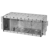 Hubbell HBL986 Data Box, 3- Gang, 4 Dep