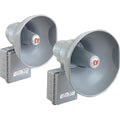 Federal Signal 304GC SelecTone Indoor/Outdoor Amplified Speaker, Gain Control, 15W, Gray