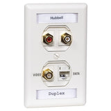 Hubbell IFP18OW 1-Gang Wallplate, IFP Du