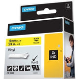 DYMO 18433 Rhino Vinyl Tape, 19mm, Yello