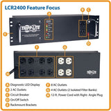 Tripp Lite LCR2400 2400W 120V 3U Rack-Mo