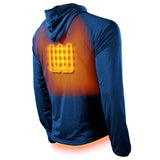 Apex Mens Heated Tech Hoodie - rear view | Silarius