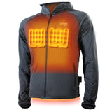 Apex Mens Heated Tech Hoodie - detail view | Silarius