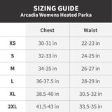 Arcadia Womens Heated Parka - detail view | Silarius