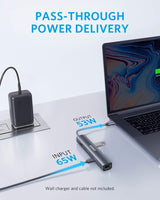 Anker 543 USB-C Hub (6-in-1, Slim) - rear view | Silarius
