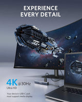 Anker 543 USB-C Hub (6-in-1, Slim) - detail view | Silarius